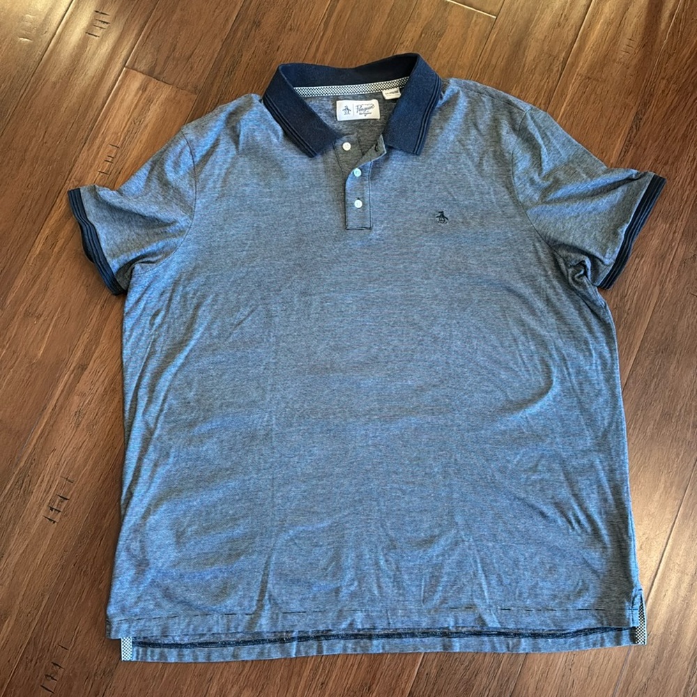Original Penguin Brand Striped Men’s Polo Shirt - 2XL